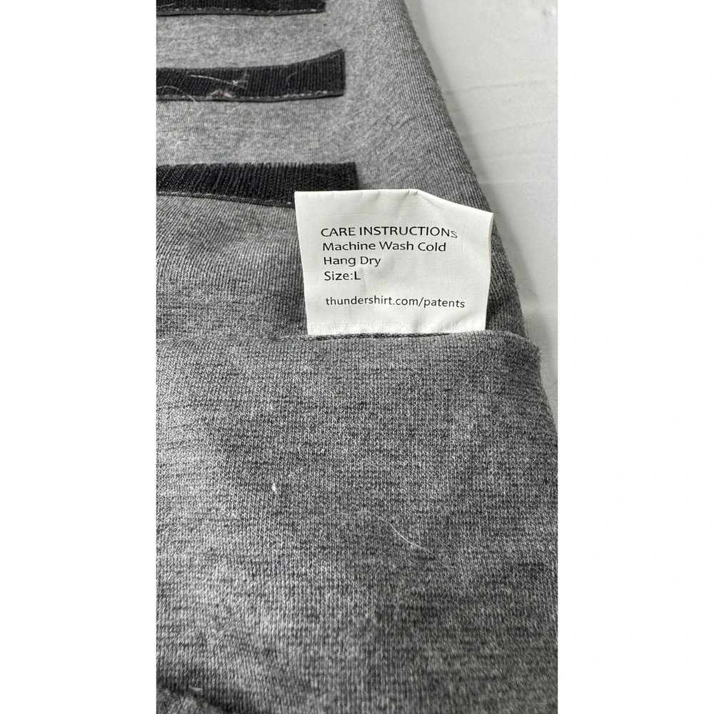 ThunderShirt Dog Anxiety Jacket Heather Gray Size L Calming Vest Wrap